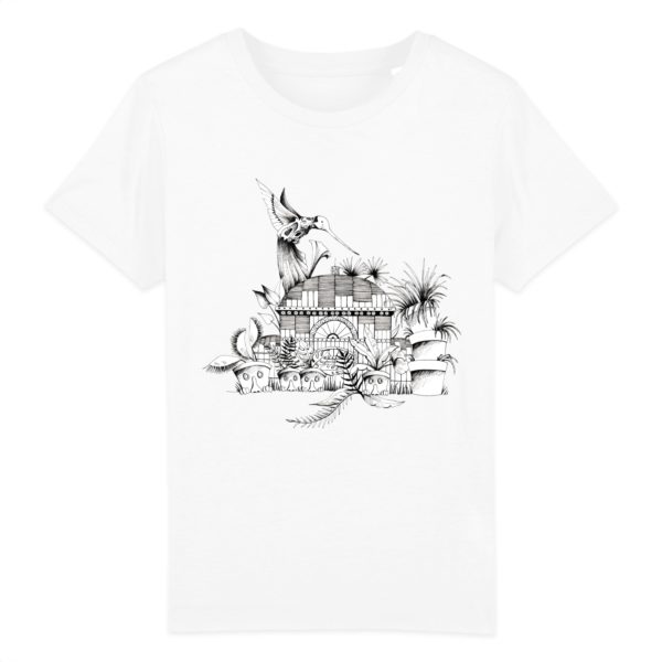 T-shirt Enfant Motif N&B – 100% Coton Bio